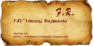 Földessy Rajmunda névjegykártya